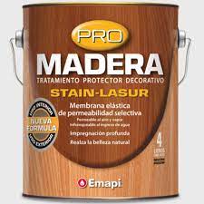 Protector Décor. Pro Madera Brillante x 4 Lts. Stain Lasur