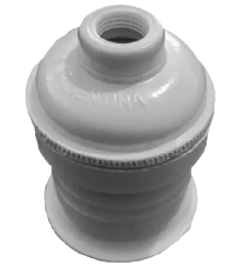 [PAD034] PORTA LAMPARA 3 PIEZAS MARFIL