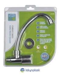 [FGP135] SET GRIFERIA - COCINA PARED CROMADO "BIO"