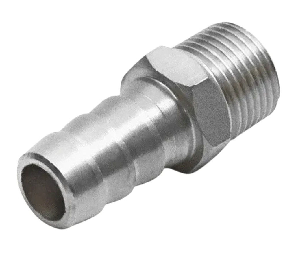 RACORD AIRE - ACEITE 1/4 - ROSCA MACHO 1/4 GAS